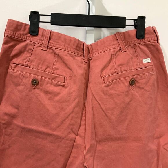 Excellent Condition!! 100% Cotton IZOD Men's Shorts in Salmon (Red/Pink) Sz 34 - Picture 6 of 6